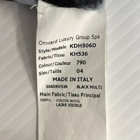 NEW MICHAEL KORS Collection Blue Plaid Button Up Short Cape 4 Small - Picture 7 of 8